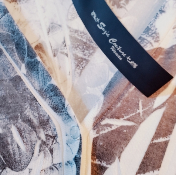 SUSAN COUTURE Button down floral striped jacket - Picture 3 of 5